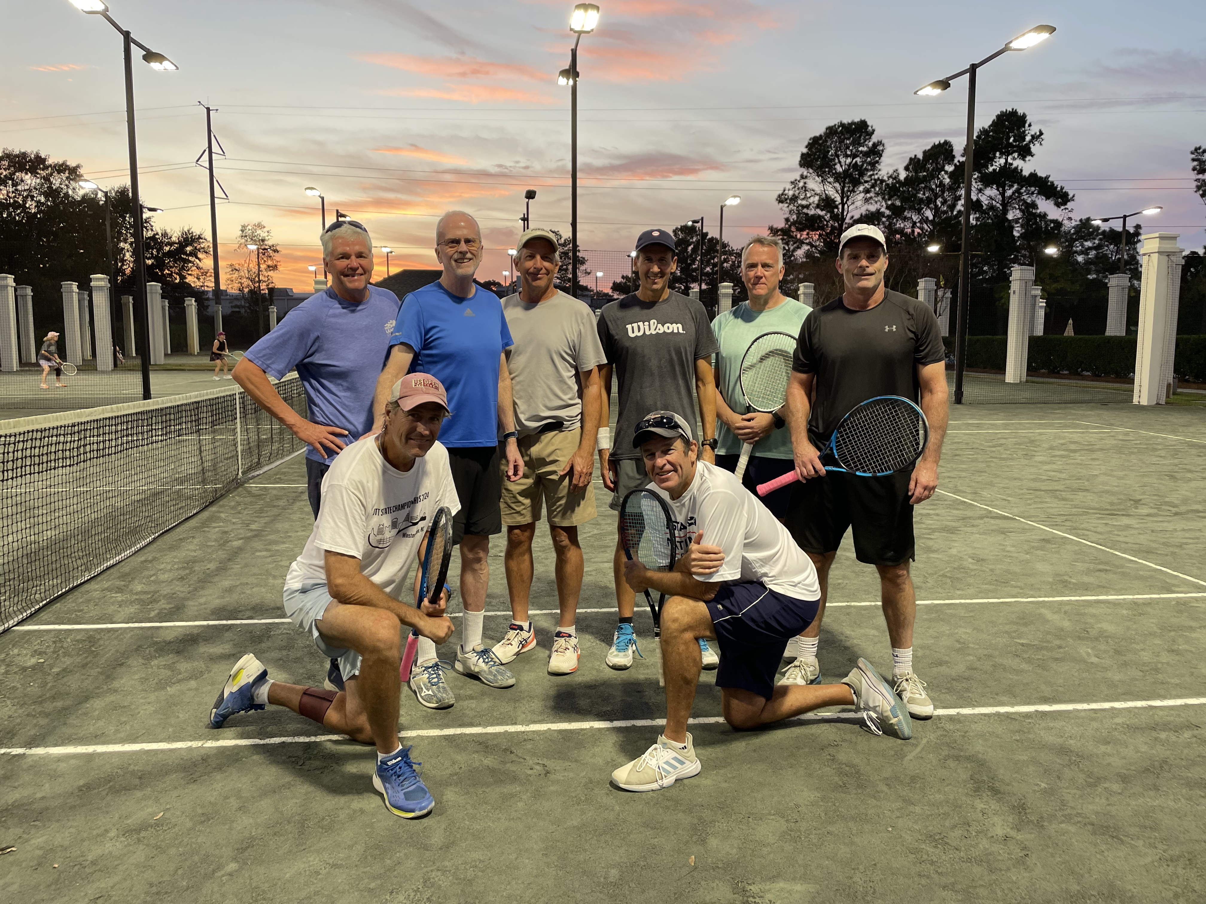 men's tennis clinic with best tennis pros in wilmington nc